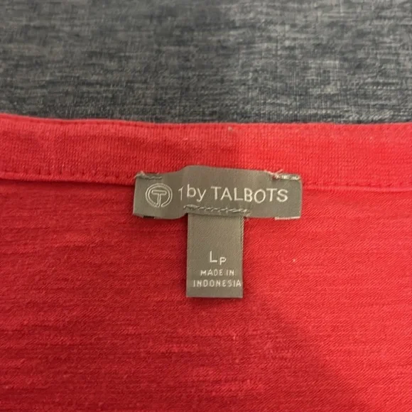 T by Talbots Women’s Size Large Petite Pink Tee - Picture 3 of 6